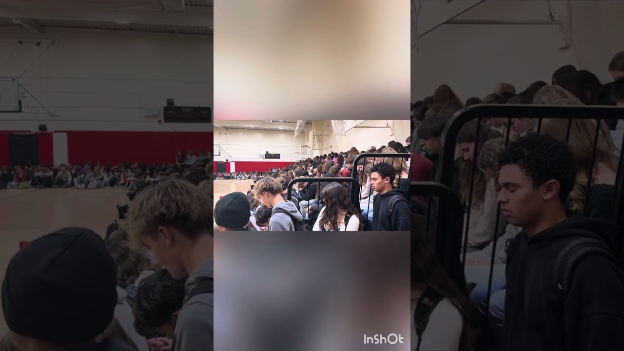 FCA student leaders lead prayer gathering after the passing of a classmate.