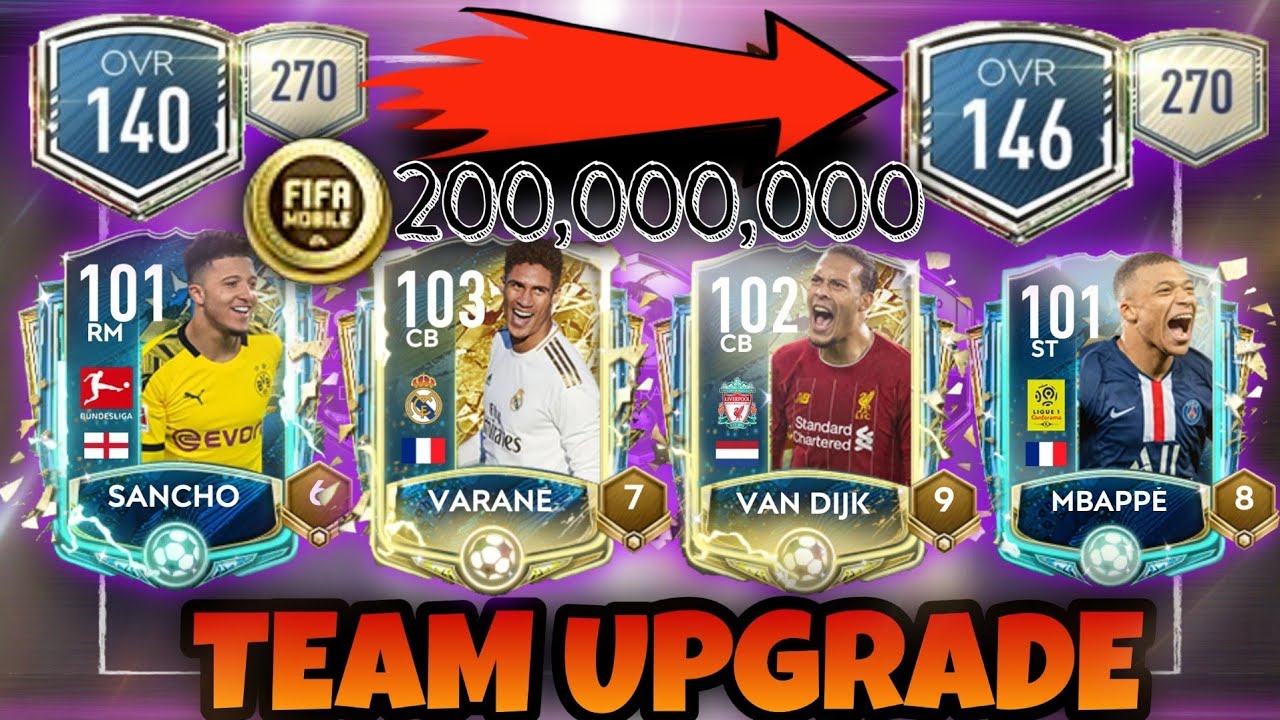 200 Million FIFA Mobile Team Upgrade 140 to 146 OVR! TOTS & UTOTS Players! Our Best LVL Score!