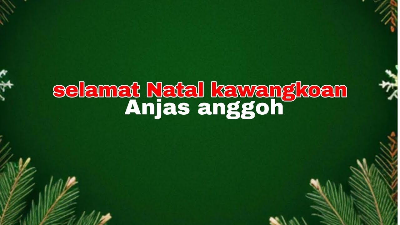 Disko tanah 2025 Selamat natal kawangkoan by Anjas Anggoh 