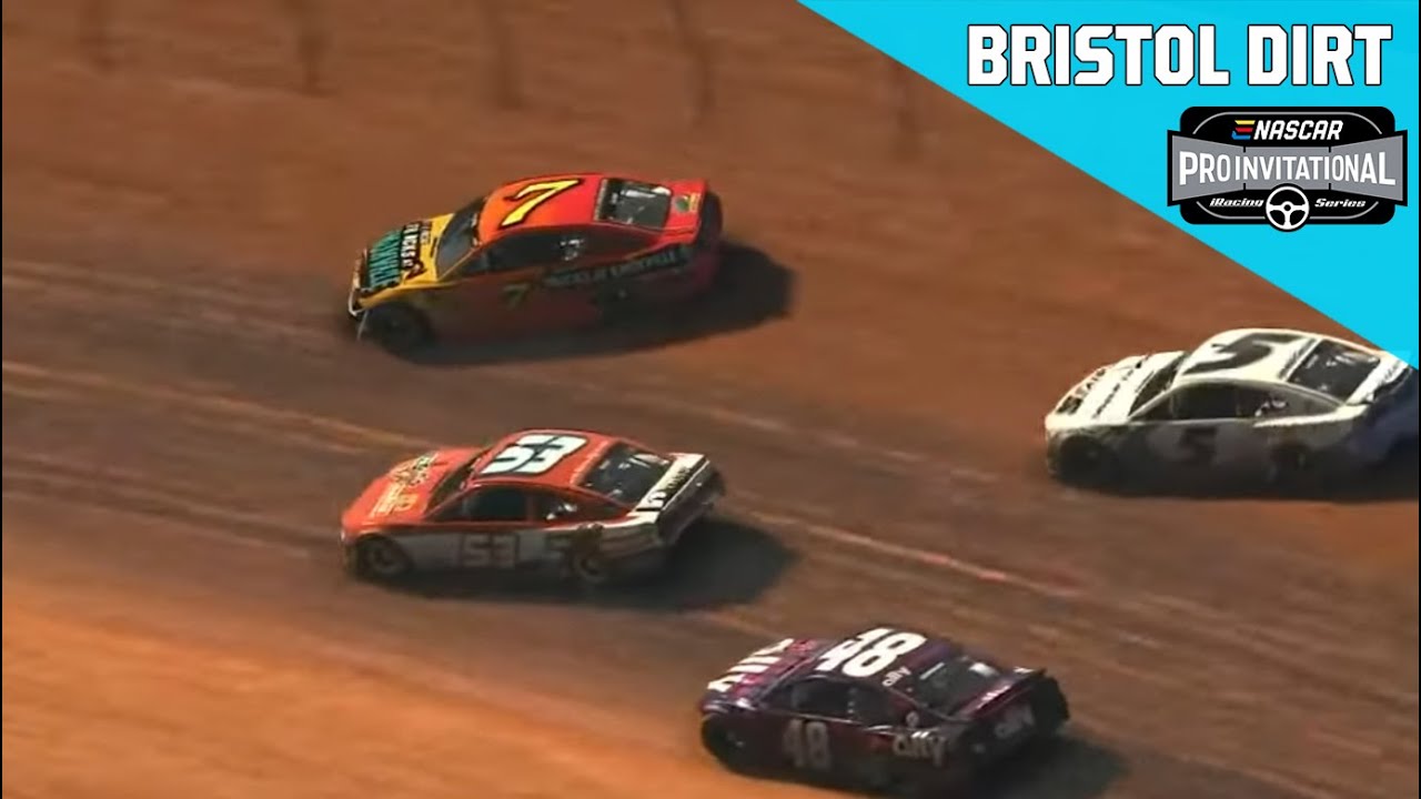 eNASCAR iRacing Pro Invitational Series Full Race Replay : Bristol Dirt