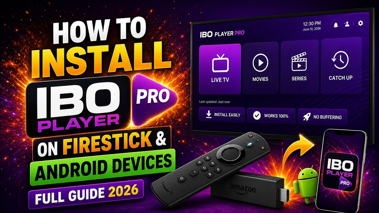 How To Install IBO Player Pro On Firestick & Android Devices (Full Guide 2026)