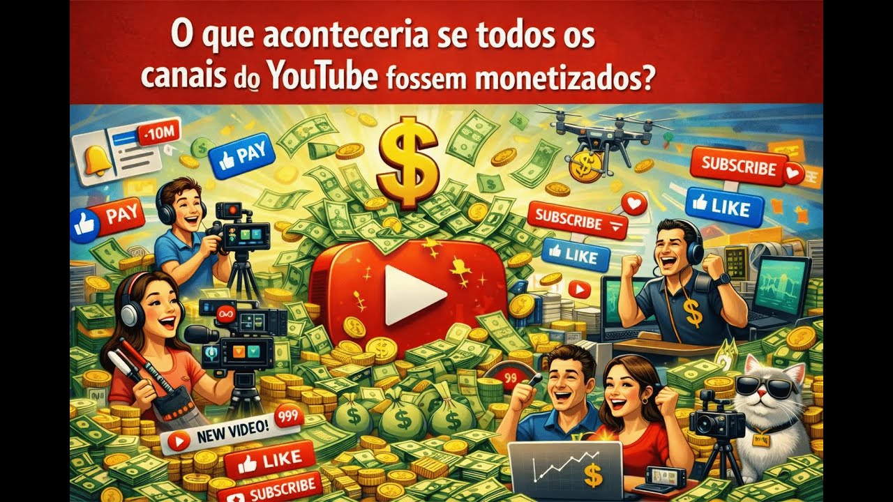 O que aconteceria se todos os canais monetizassem? #youtube #monetização