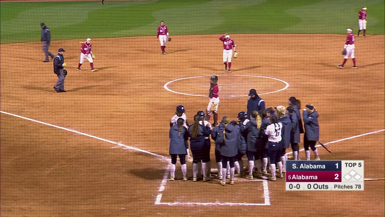Condensed Game: Softball defeats South Alabama 5-2