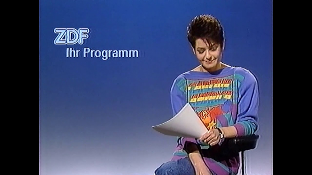 ZDF Ihr Programm Sibylle Nicolai Di. 3.1.1989