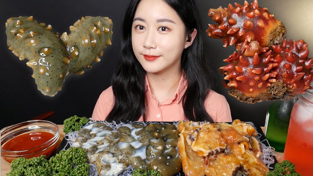자연산 뿔멍게 해삼 먹방 [Sea Pineapple, Sea Cucumber] ホヤ ナマコ Real Sound MUKBANG | ASMR | EATING SOUND