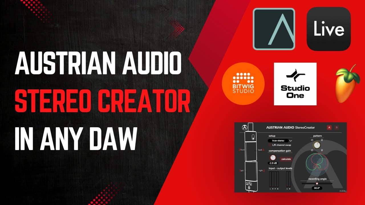 Use Austrian Audio StereoCreator in any DAW