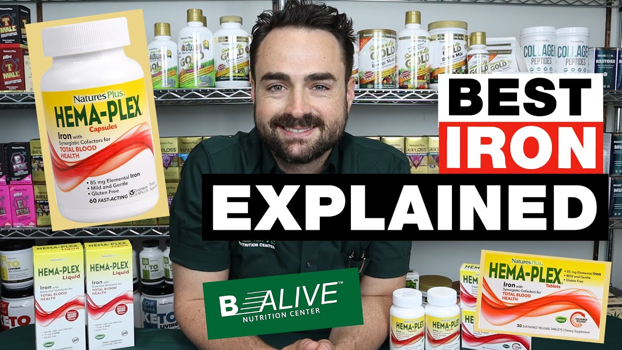 ANEMIA SUPPLEMENT - BEST IRON TO TAKE (Natures Plus)