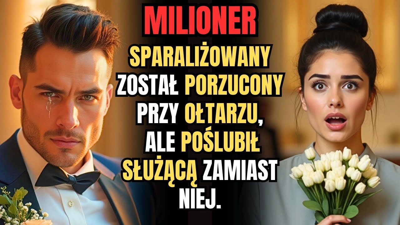 Porzucony przy ołtarzu, SPARALIŻOWANY MILIONER stawia SŁUŻĄCĄ na miejscu PANNY MŁODEJ, a ona…