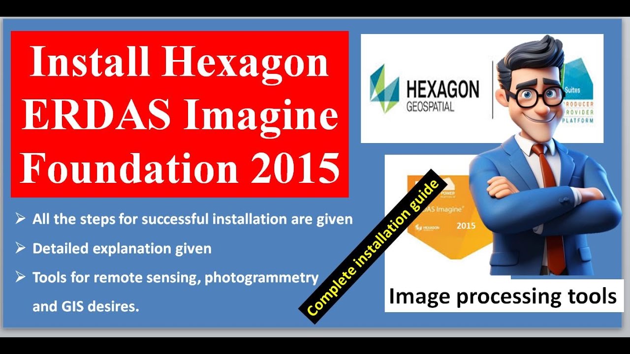 How To Install ERDAS IMAGINE 2015 | Install Hexagon Erdas Imagine Foundation 2015