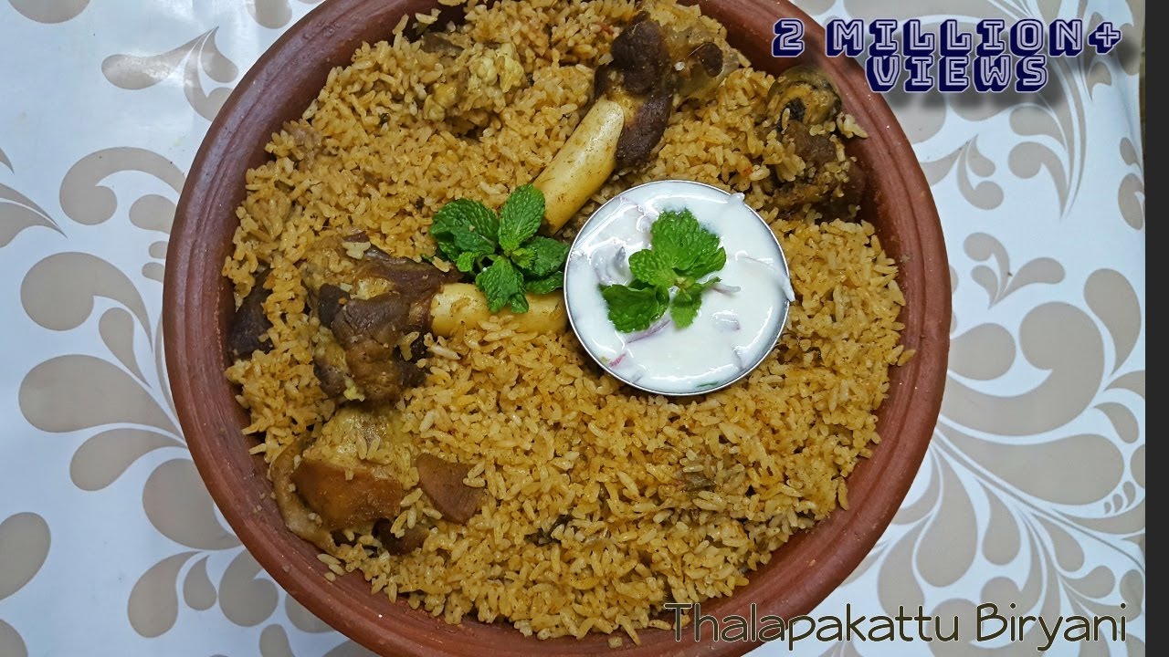 Thalapakattu Mutton Biryani / தலப்பாகட்டு மட்டன் பிரியாணி / 1 Kg Briyani in Pressure Cooker