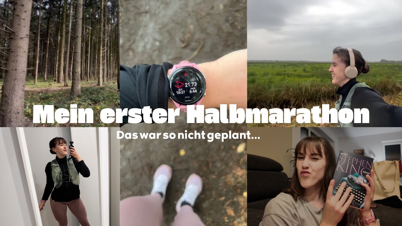 Ich laufe spontan meinen ersten Halbmarathon?! 🤯🏃🏽‍♀️🌳| Weekend-Vlog ✨