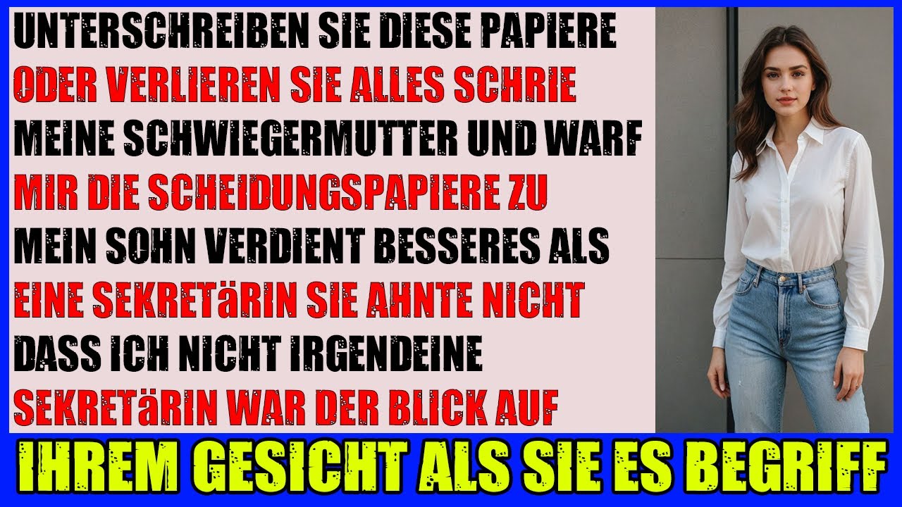 Zur Scheidung gezwungen ohne zu wissen dass ich der Firmeninhaber war