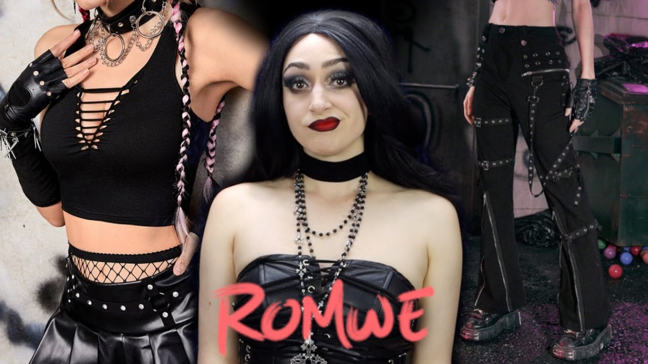 Romwe World Goth Day Haul 💀 🖤