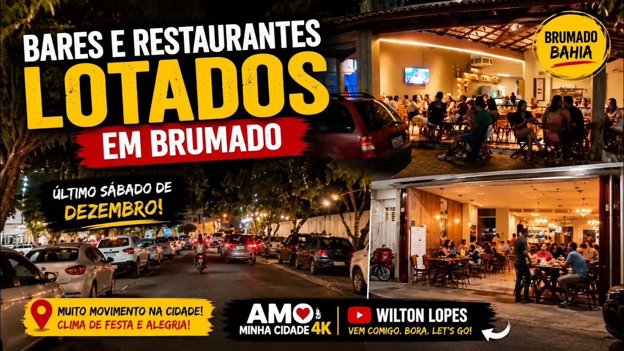 Bares e restaurantes lotados no último sábado em Brumado 