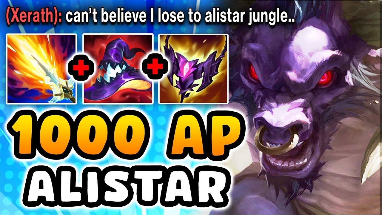When Alistar Jungle gets 1000+ AP it's Game Over.. (enemy tilted)