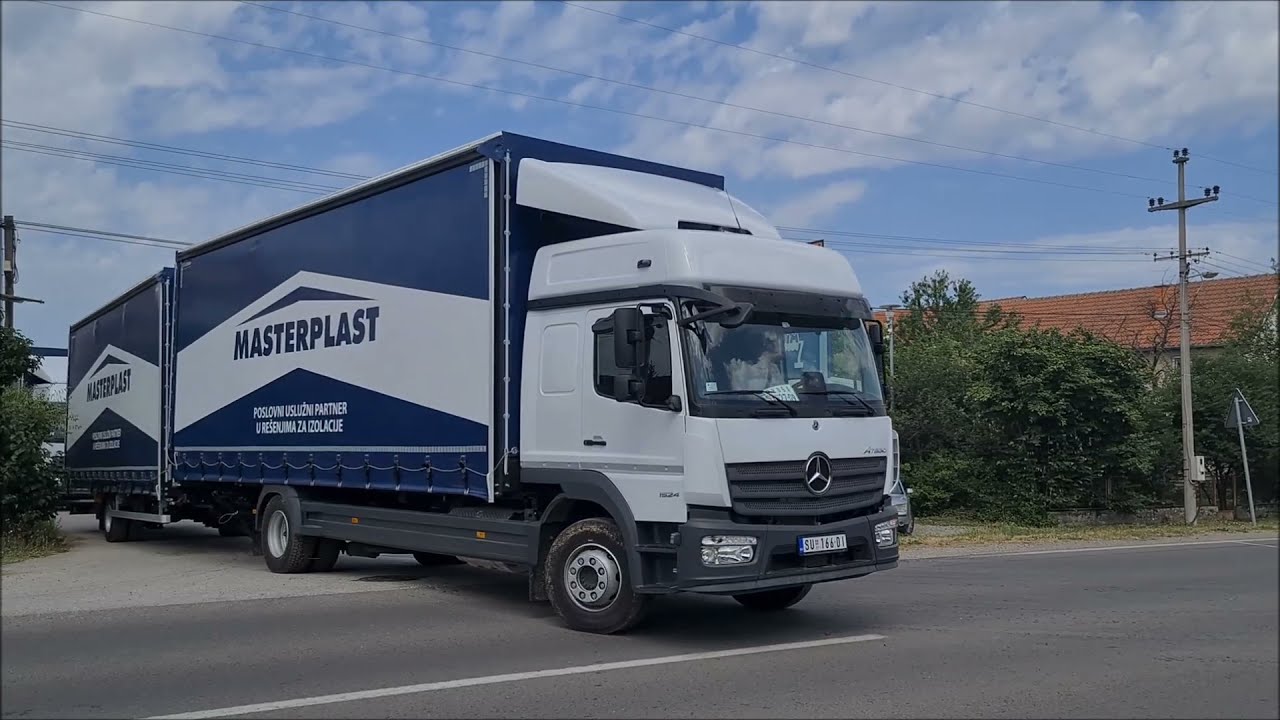 Masterplast fleet delivery - UniCargo Tautliner Mercedes Atego with UniOne trailer