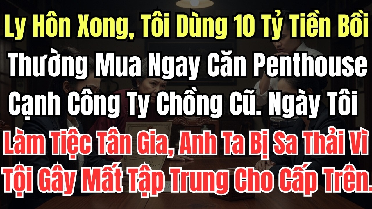Ly Hôn Xong, Tôi Dùng 10 Tỷ Tiền Bồi Thường Mua Ngay Căn Penthouse Cạnh Công Ty Chồng Cũ. Ngày