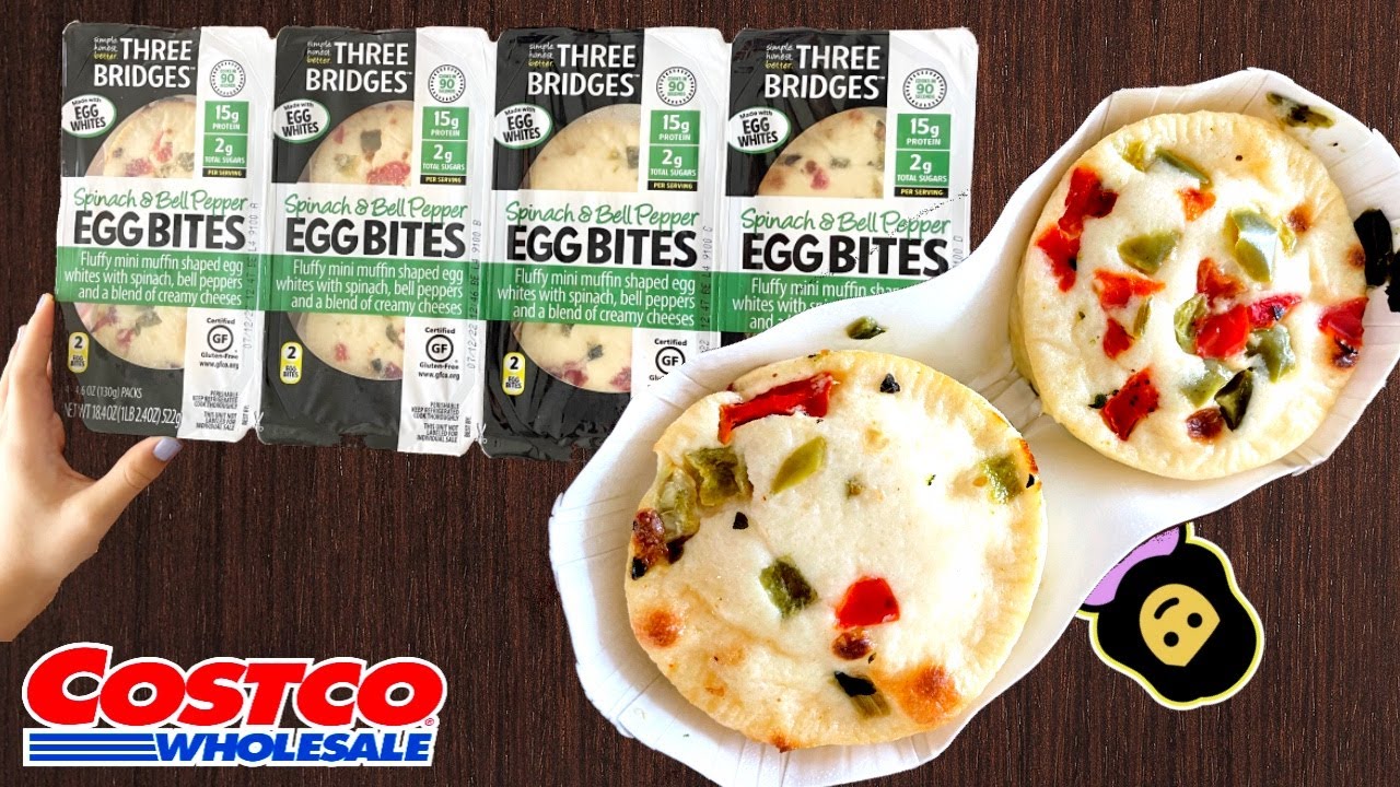 Three Bridges Spinach & Bell Pepper Egg Bites - Costco Product Review