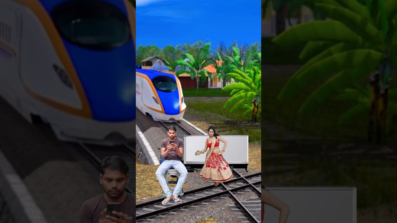 4 April 2023 railway track Kiya dance || Train Vfx viral video #shorts#short#sorts#sort