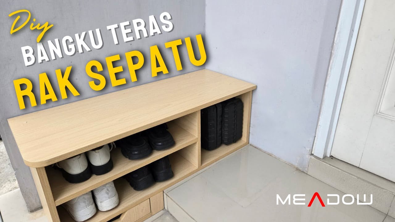 Kreatif! Cara Bikin Bangku Rak Sepatu
