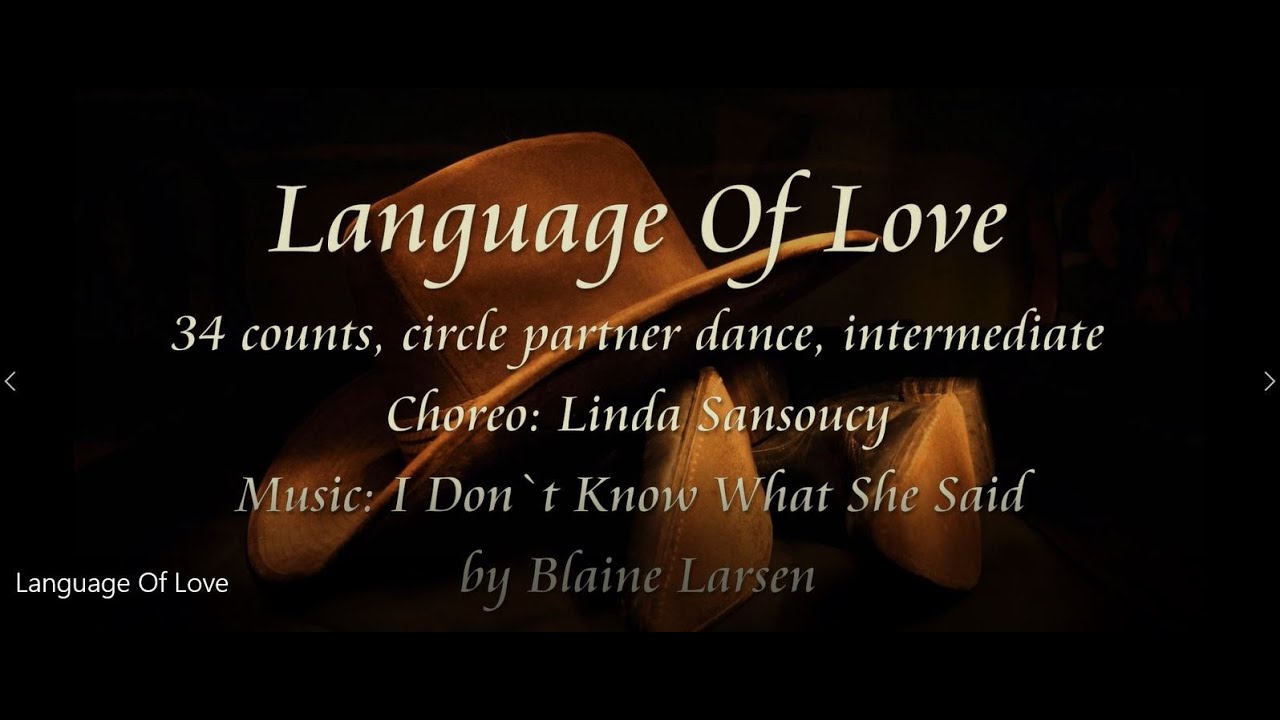 Language Of Love -Line Dance / Partner Dance