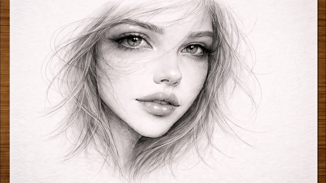 Accurate portrait challenge in less than 10 minutes with a pen