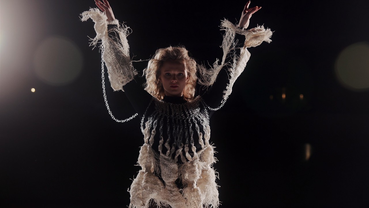 The dress made of glass