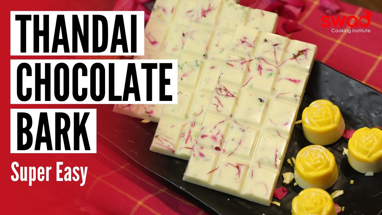 🔴Live ~ Thandai Chocolate Bark | Super Easy Recipe | Holi Special Recipes | By Swad Cooking