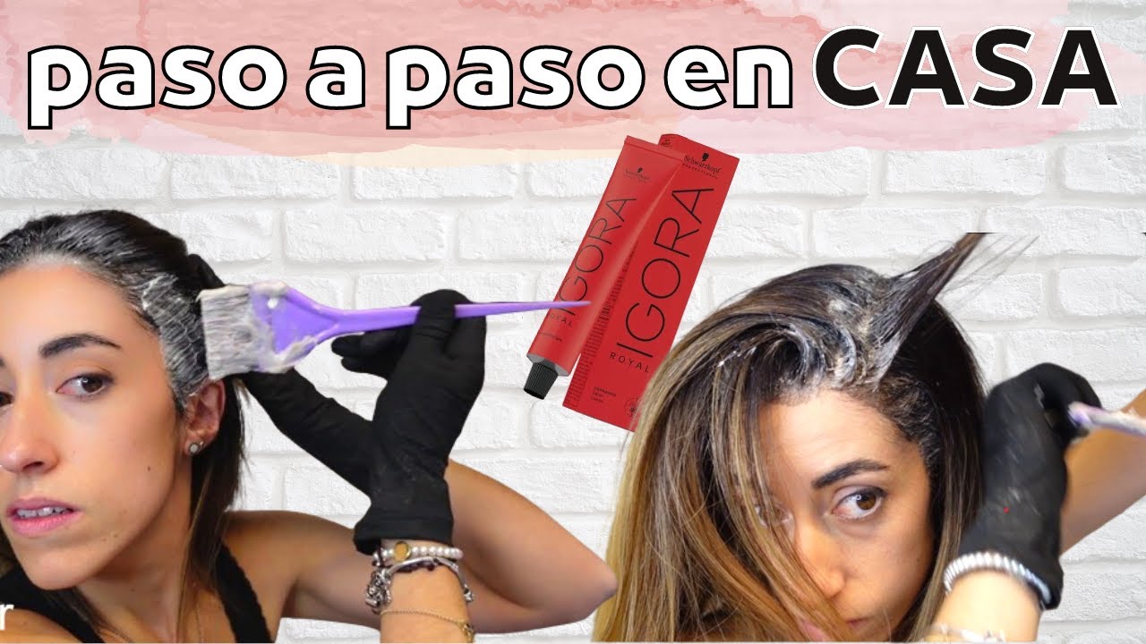 Aplicación del TINTE de cabello en RAÍCES. TRUCO para hacerlo sin ayuda!