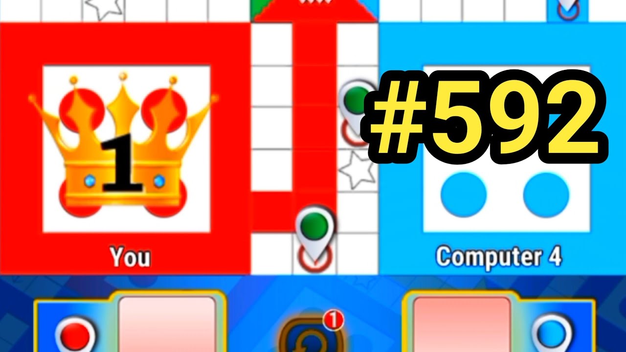 Tricks & Tips Ludo King | How to Win Ludo king 4 players gameplay|Ludo king #592 #ludoking #games 