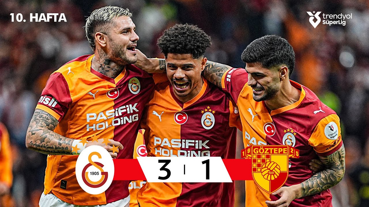 Galatasaray (3-1) G&ouml;ztepe - Highlights/&Ouml;zet | Trendyol S&uuml;per Lig - 2025/26