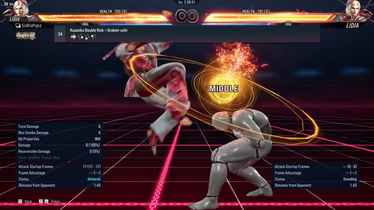 034. Kusanku Double Kick ▶ Uraken-uchi