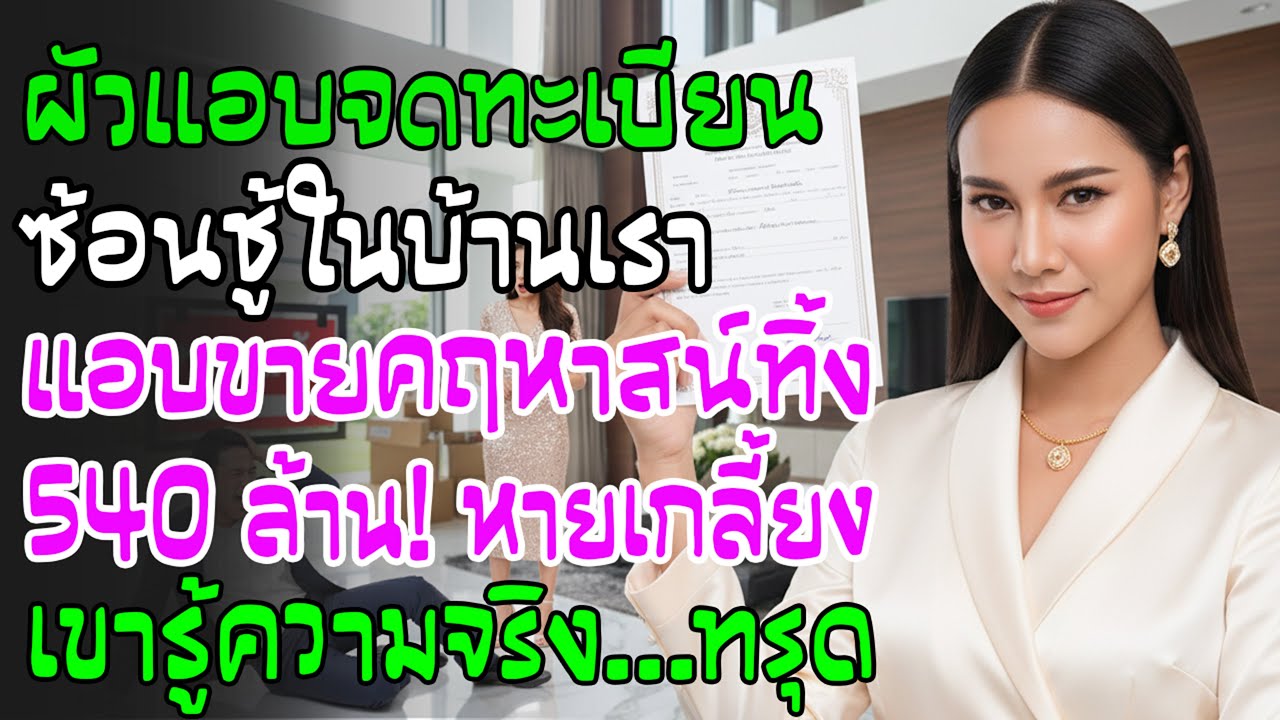 ผัวแอบจดทะเบียนกับชู้ ฉันเลยขายคฤหาสน์ 540 ล้านทิ้ง พอรู้ความจริงเขากรีดร้องแทบขาดใจ