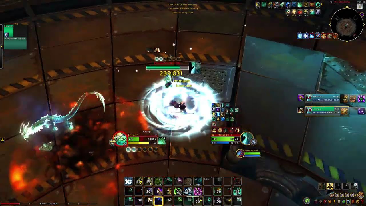 WoW Arena PvP -  WW monk vs Frost mage #thewarwithin #worldofwarcraft #wow #pvp #arena