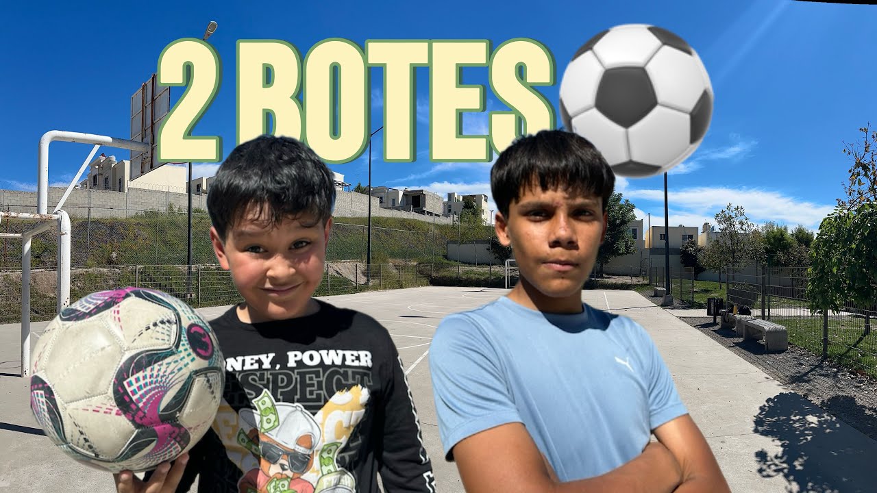 HACEMOS EL RETO DE 2 BOTES😱⚽️