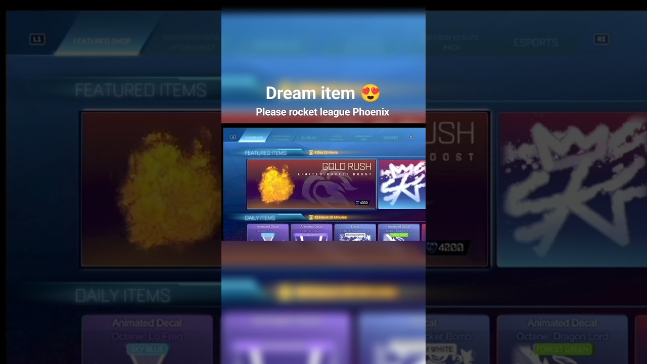 Alpha boost Gold rush in he Itemshop 