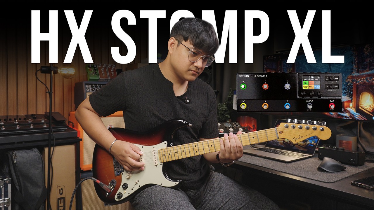 ลองเสียง HX Stomp XL ก่อนส่งคืนลูกค้า #Line6 #HXStompxl #ปรับเสียงเอฟเฟค #thebabestudio 
