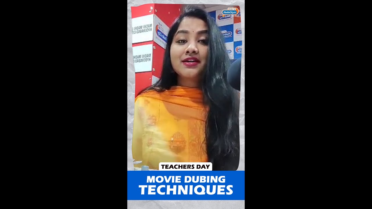 RJ Suneetha Teaches Dubbing Techniques #Teachersday #Masterclass #Shorts