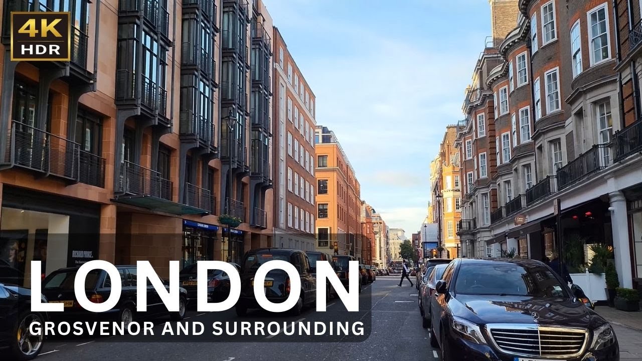 London Grosvenor and Surrounding | Central London Walk [4K HDR]