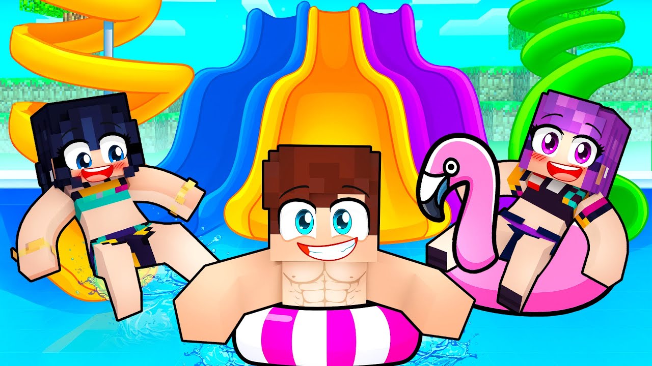 24 GODZINY W PARKU WODNYM z DZIEWCZYNAMI KPOP DEMON HUNTERS w Minecraft!