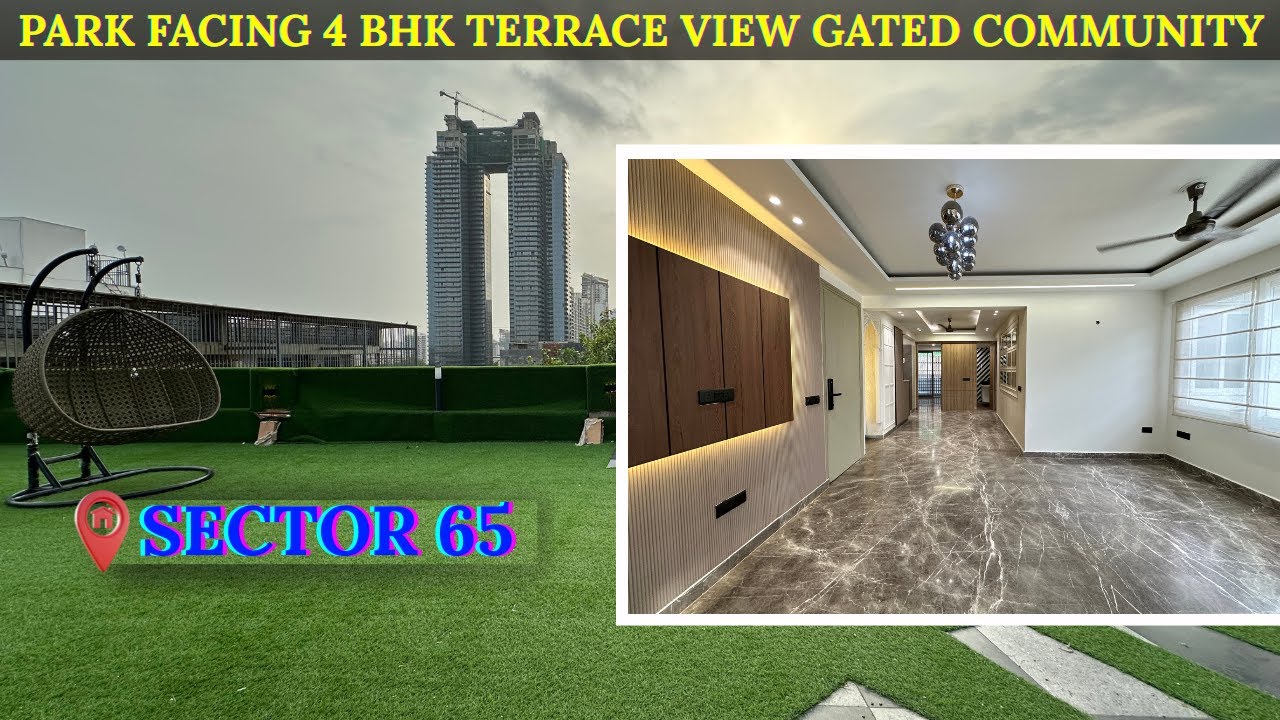 Park Facing 4bhk 267 Sq.yd Top Floor ! Builder Floor In Gurgaon ! Sector 65 ! Gurugram !