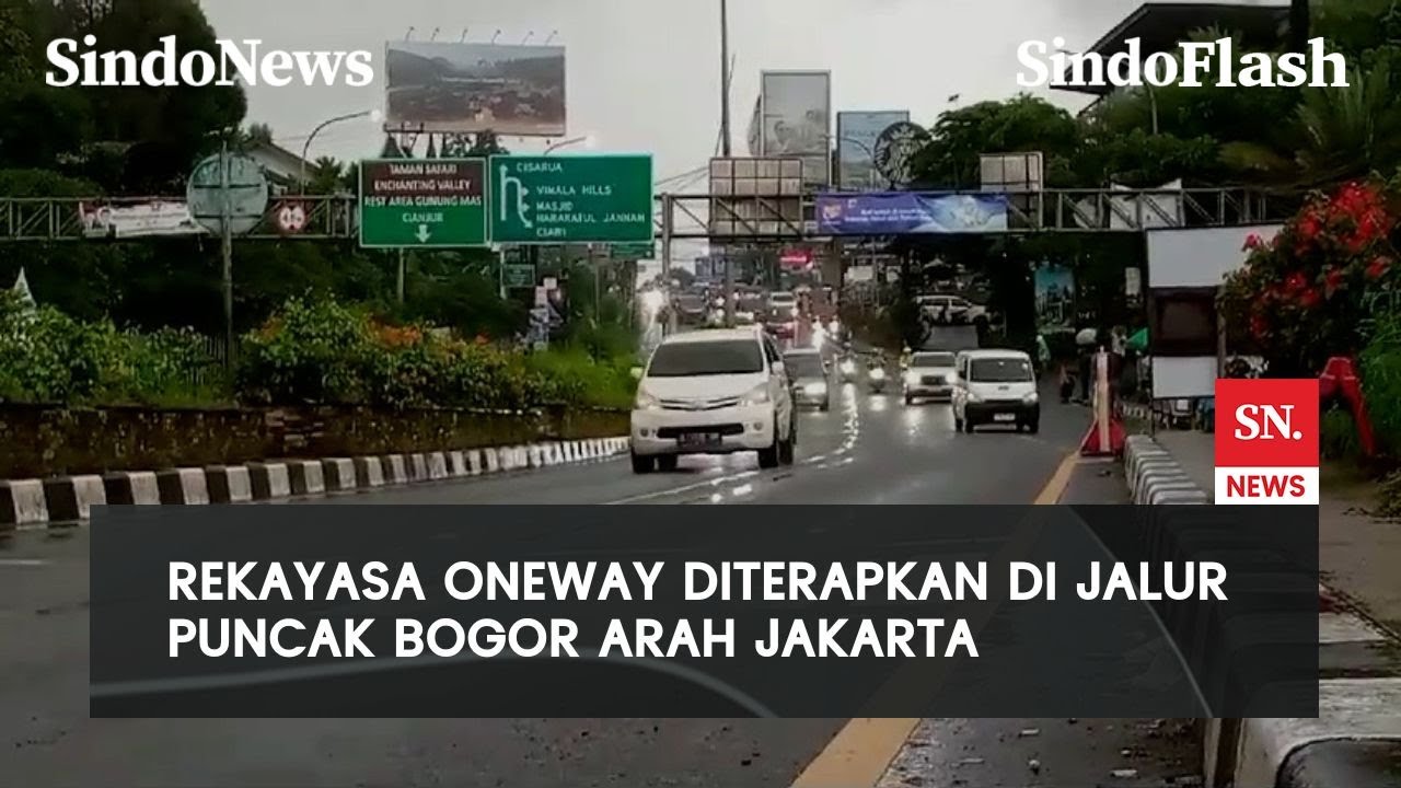 Libur Panjang Berakhir, Kendaraan Padati Puncak Bogor Menuju Jakarta | SindoFlash