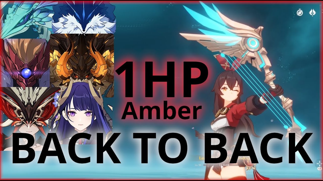 1 HP Amber SOLO all 6 weekly bosses BACK TO BACK