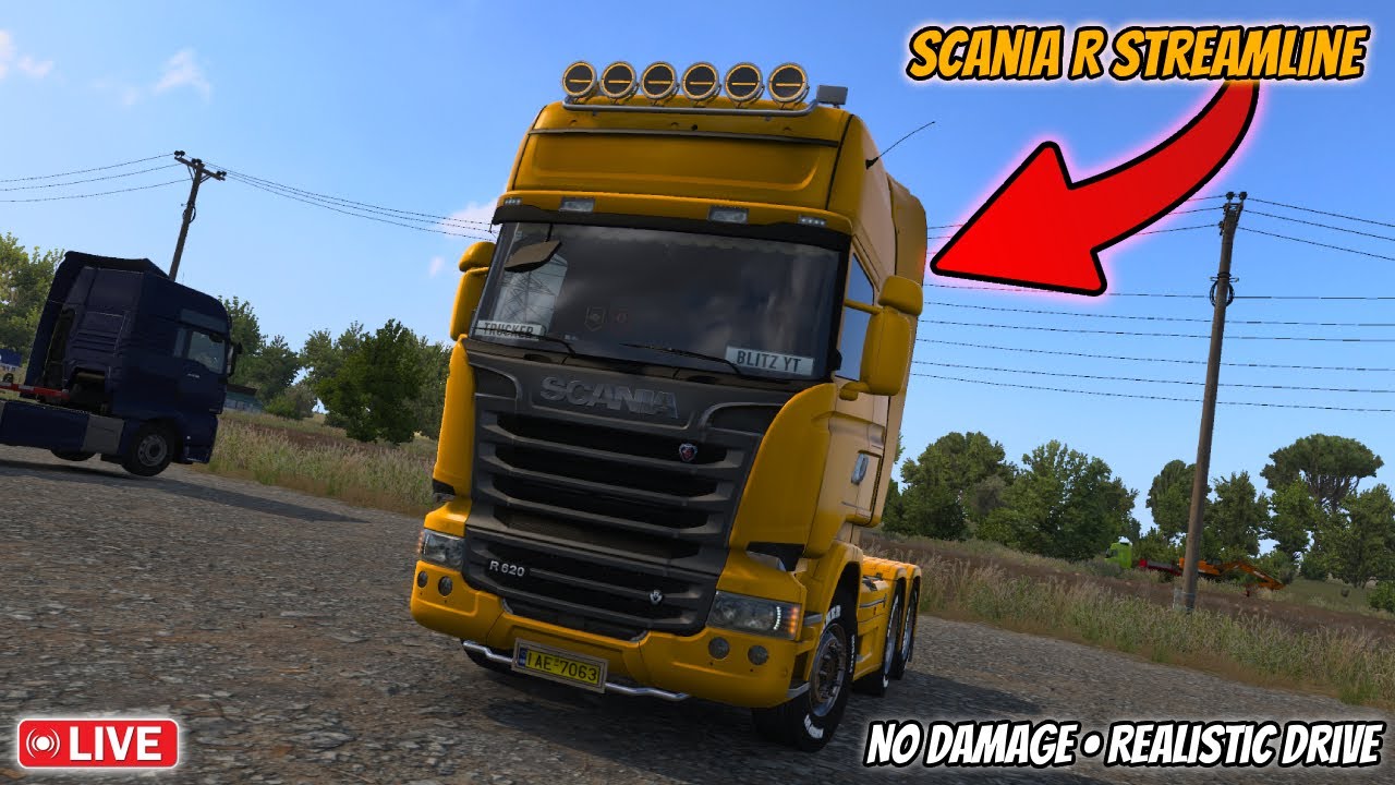 No Damage &bull; Realistic Drive | Greece &rarr; Switzerland | Scania R Streamline | ETS2 1.57 Livestream