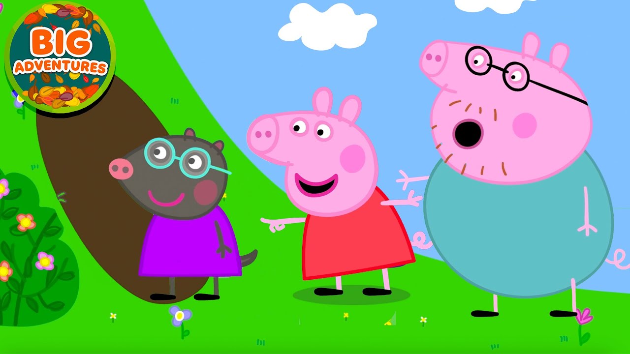 Peppa Pig Finds an Underground House Adventure!😮 Outdoor Day Out | Full Episodes | Cartoon | 18 Mins