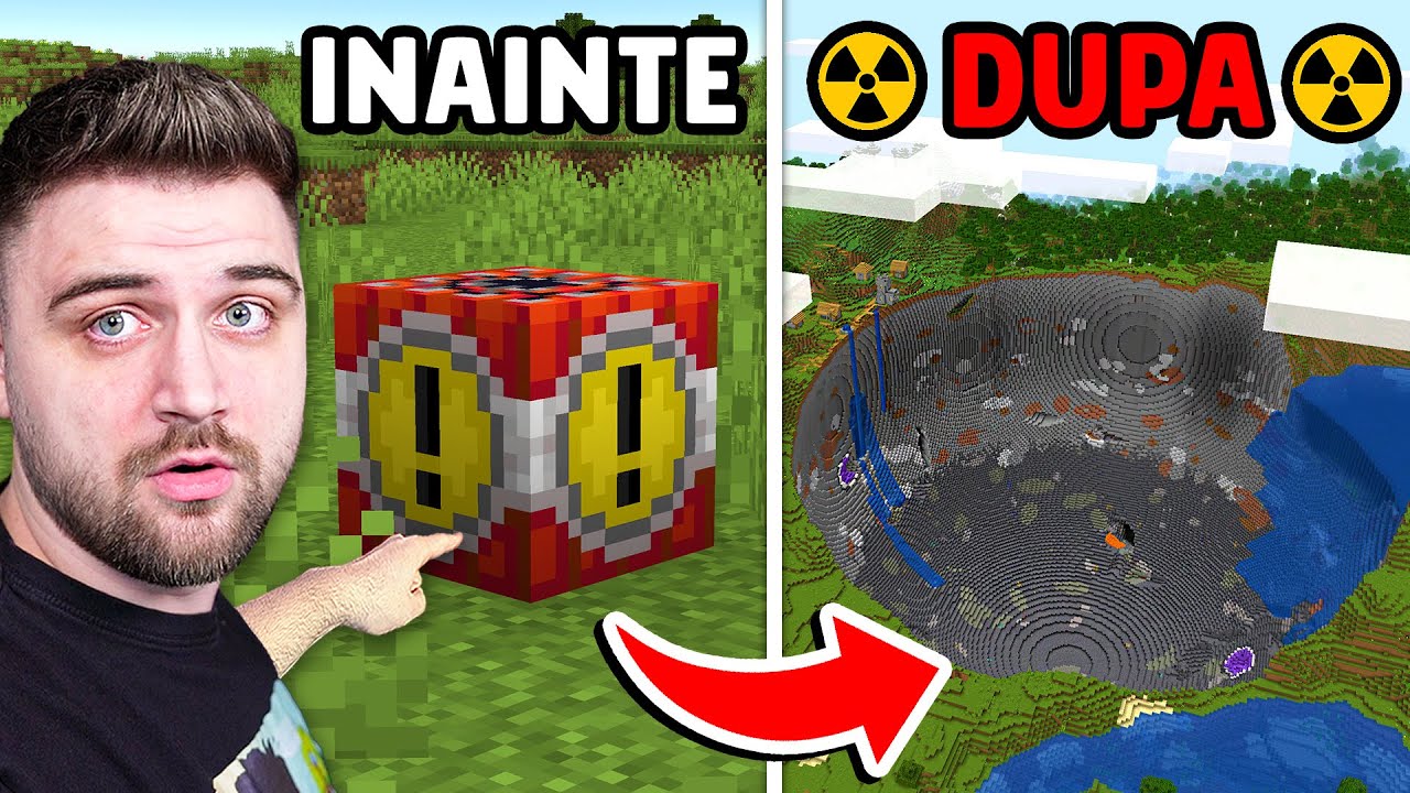 Testez *TNT-uri* IREALE pe Minecraft...