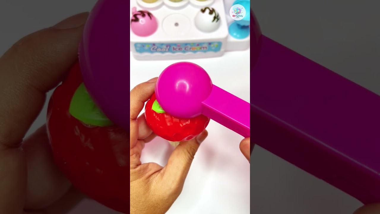 PopfinityASMR 🍓 Making Strawberry Ice Cream for Crab Friend