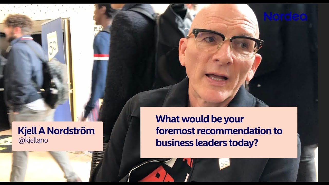 Kjell A Nordström about the future at Thinkers50 event