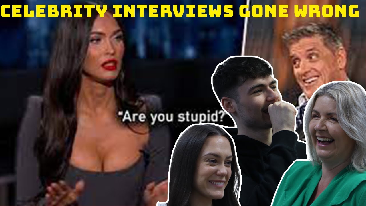 BRITISH FAMILY REACTS | Celebrity Interviews Gone Wrong!