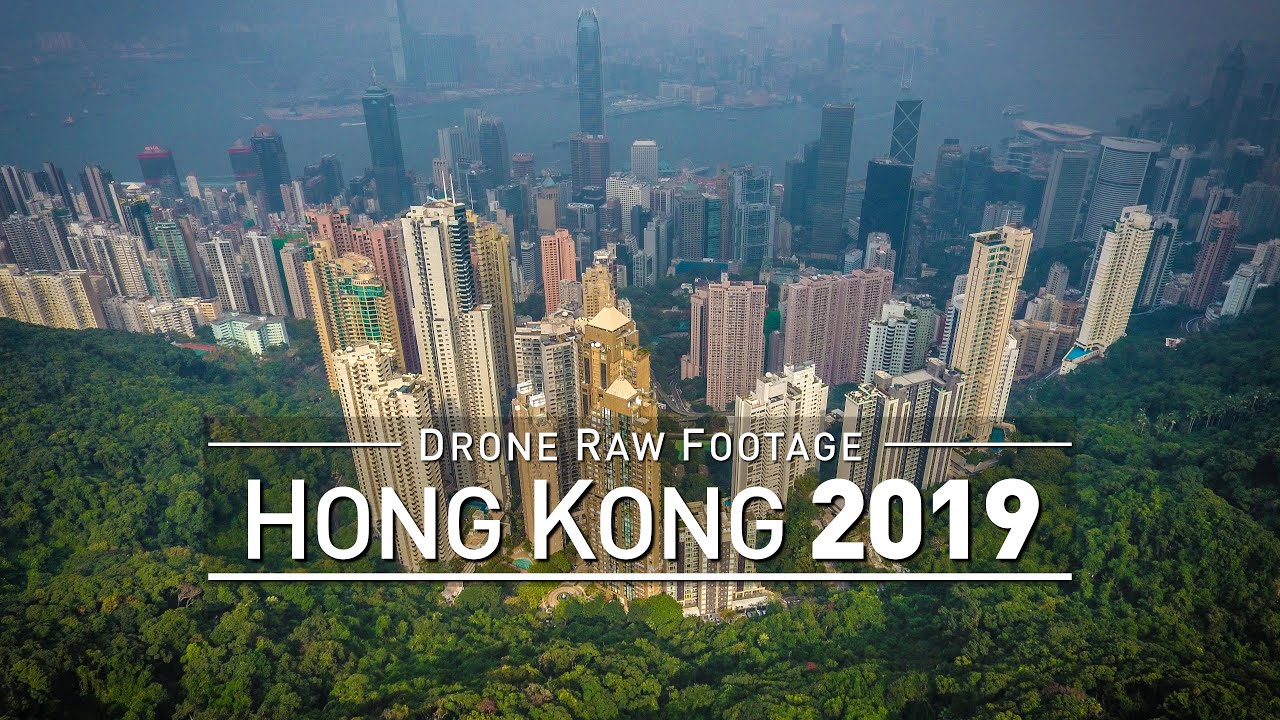 【4K】Drone RAW Footage | HONG KONG 2019 | UltraHD Stock Video